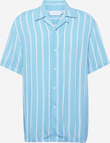 TOPMAN Regular fit Button Up Shirt in Blue: front