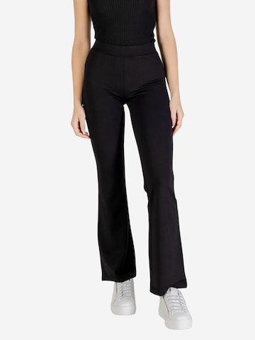 JDY Boot cut Pants 'JDYPRETTY FLARE PANT JRS NOOS 15196908' in Black: front