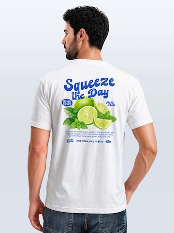 Neverless Shirt 'Squeeze the Day'‌‌‌‌‌ in Weiß
