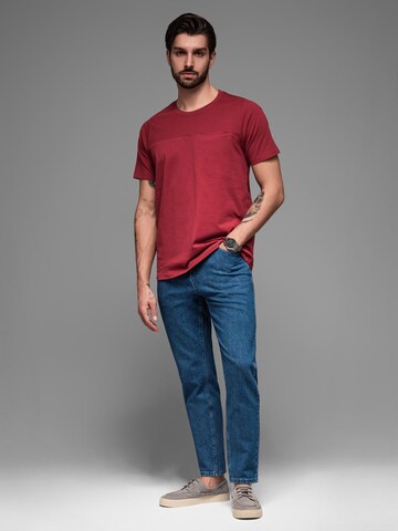 Ombre Shirt in Rood
