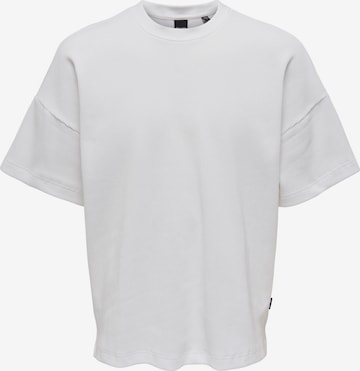 T-Shirt 'Berkeley' Only & Sons en blanc : devant
