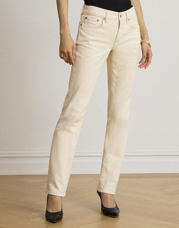 Lauren Ralph Lauren Flared Jeans i beige: forside