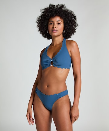 Bas de bikini Hunkemöller en bleu : devant
