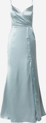 Robe de soirée Laona en bleu : devant