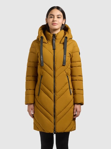 Manteau d’hiver 'Taby2' khujo en jaune : devant