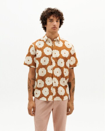 Thinking MU Regular fit Button Up Shirt 'Tom' in Beige: front