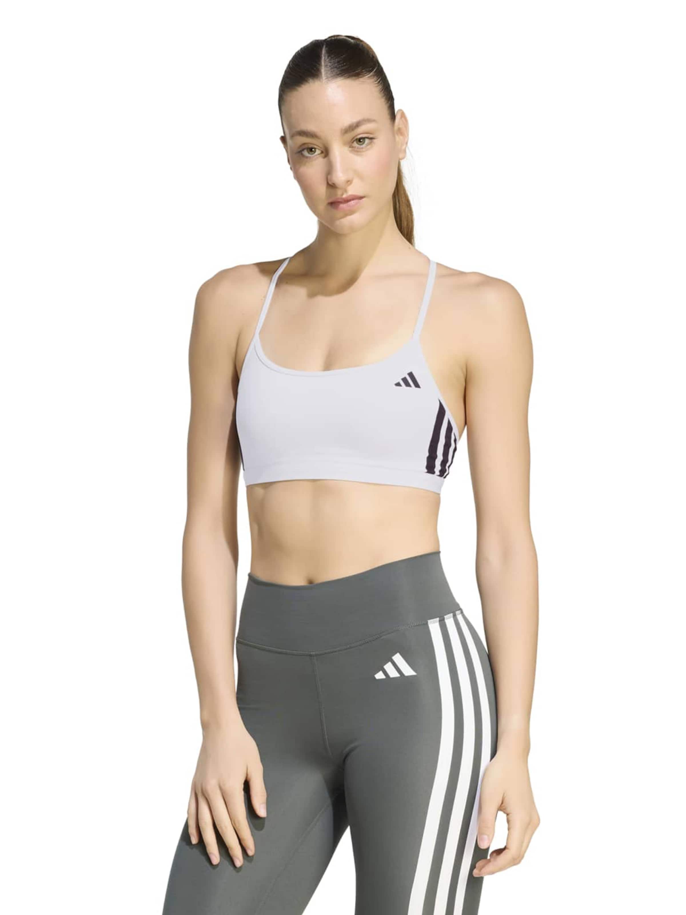 Bustieră Sutien sport 'OPT ESS' de la ADIDAS PERFORMANCE pe alb: față
