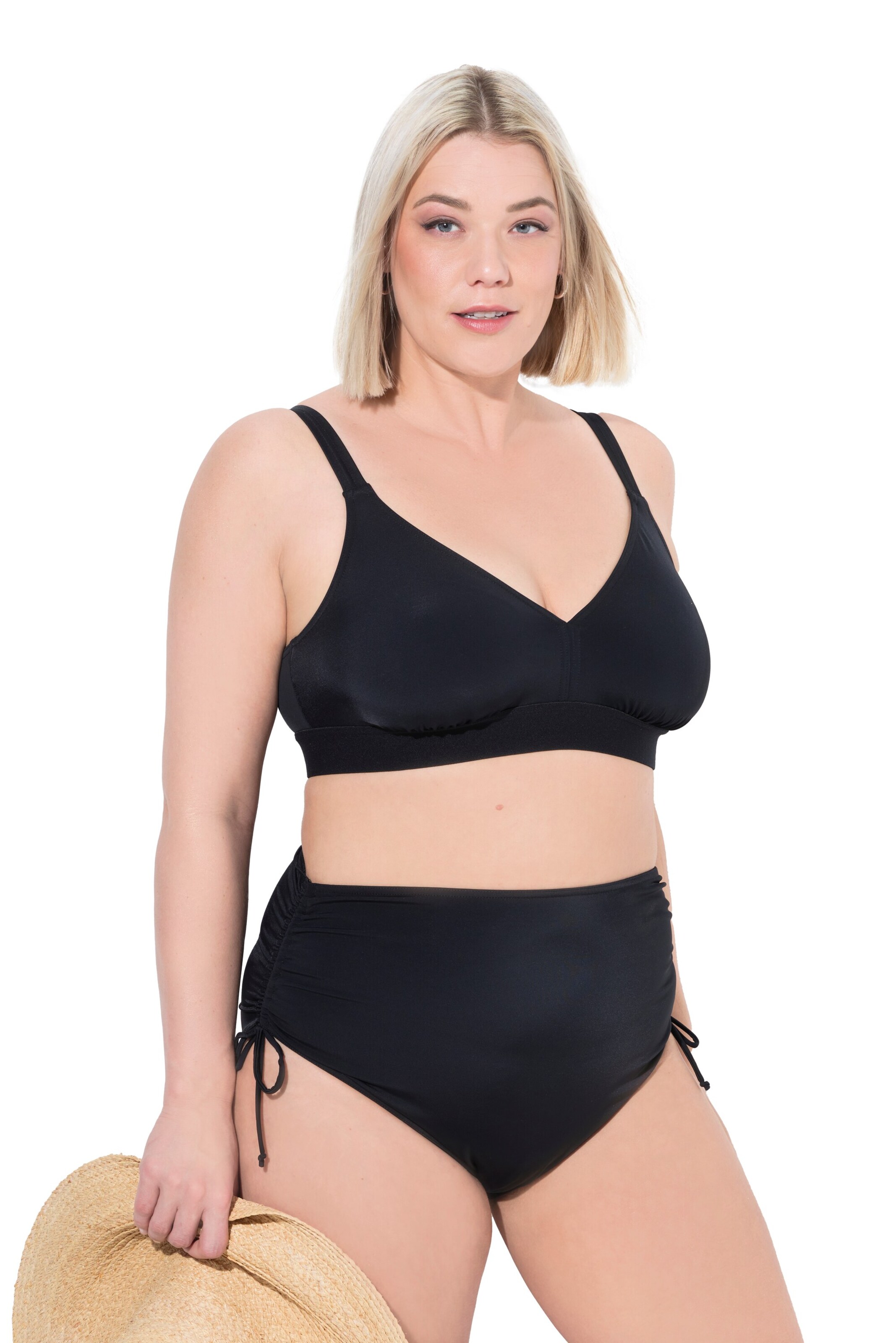 Ulla Popken Broekje in Zwart: voorkant