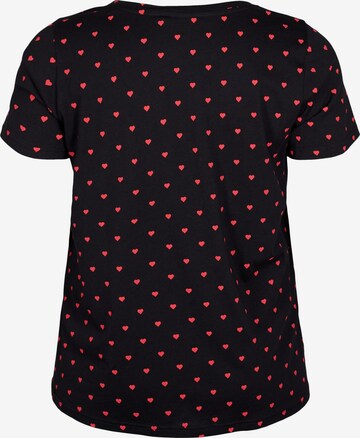 Zizzi T-Shirt in Schwarz