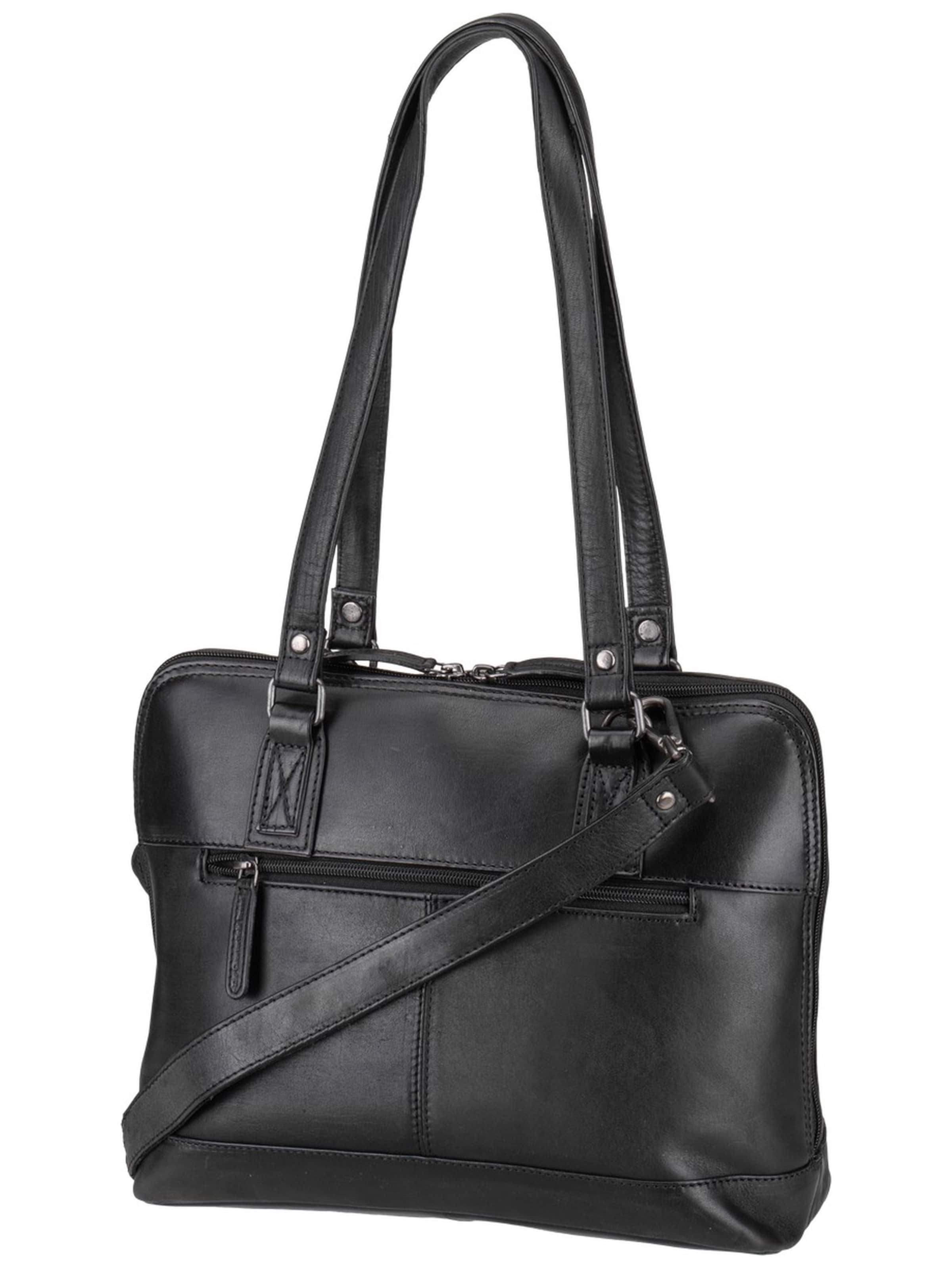 The Chesterfield Brand Schultertasche ' Viamonte ' in Schwarz: Vorderseite