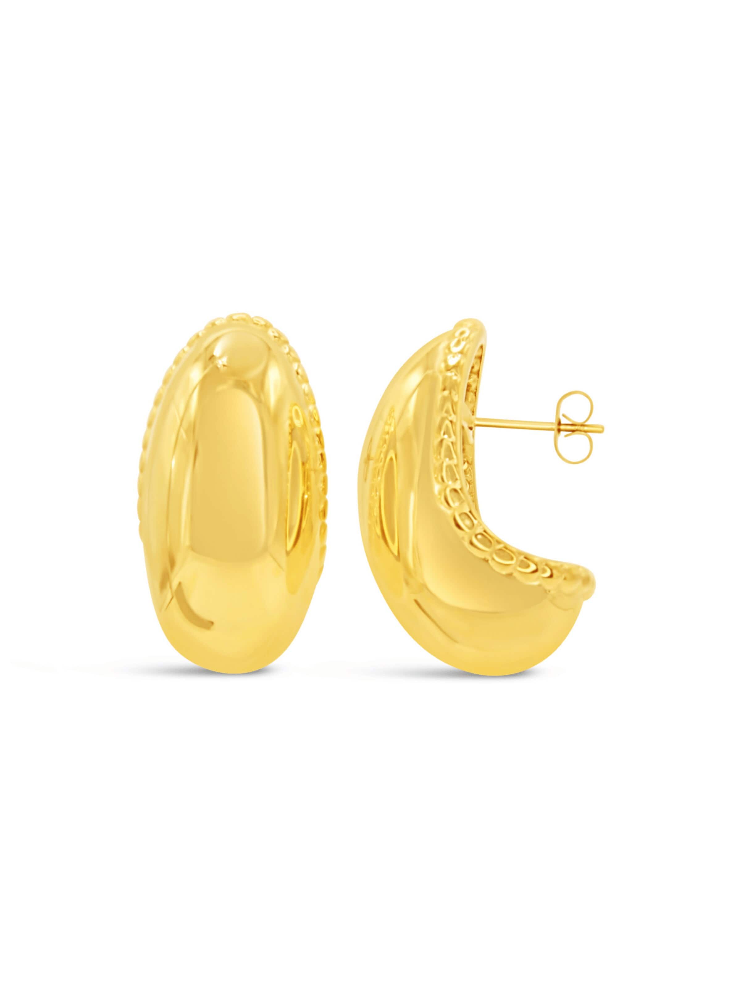 ARS-ARGENTI Ohrringe 'HOT CHOCOLATE'‌‌ in Gold: Vorderseite