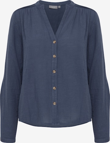 Fransa Blouse in Blue: front