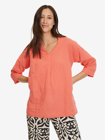 Cartoon Blouse in Orange: front