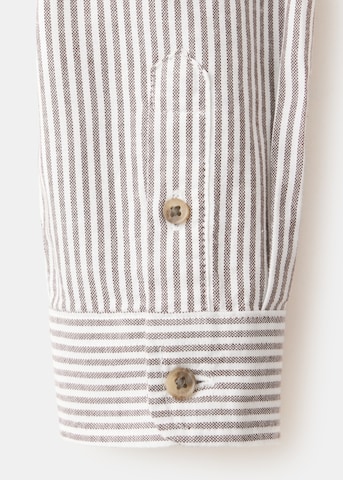 Coupe regular Chemise 'CHESS' MANGO KIDS en marron