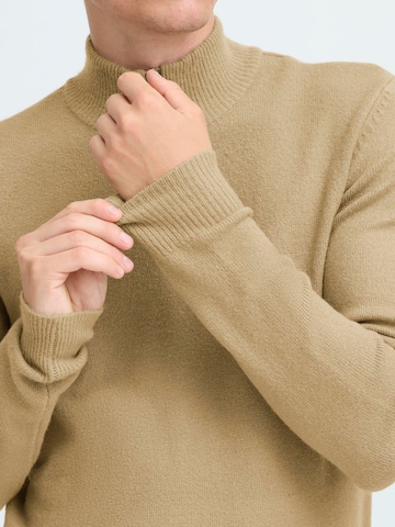 Pull-over ' CFHEINE halfzip ' Casual Friday en beige