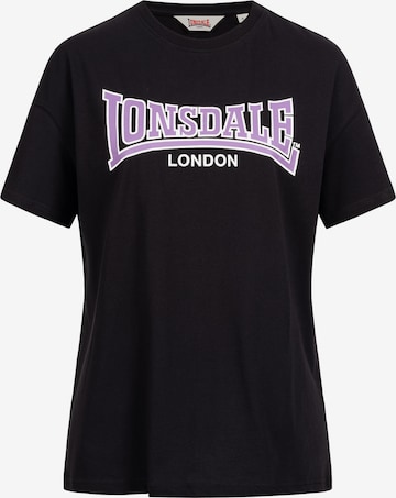 LONSDALE Paita 'Ousdale' värissä musta: etupuoli