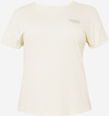 T-shirt Tom Tailor Women + en beige : devant