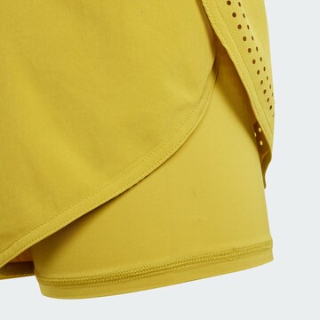 ADIDAS BY STELLA MCCARTNEY Regular Workout Pants 'TruePurpose 2-in-1' in Yellow