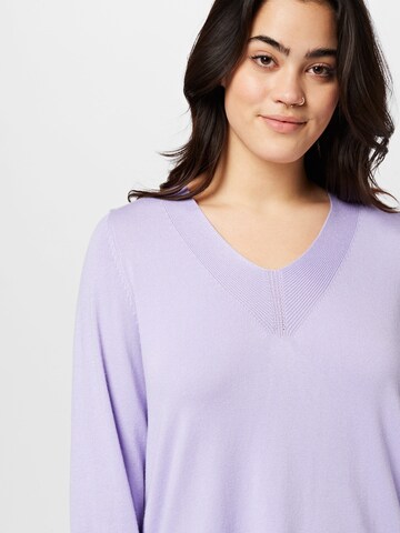 Zizzi Pullover 'CACARRIE' in Lila