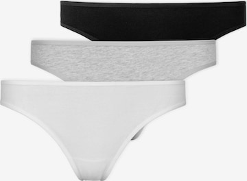 SNOCKS Thong in Grey: front