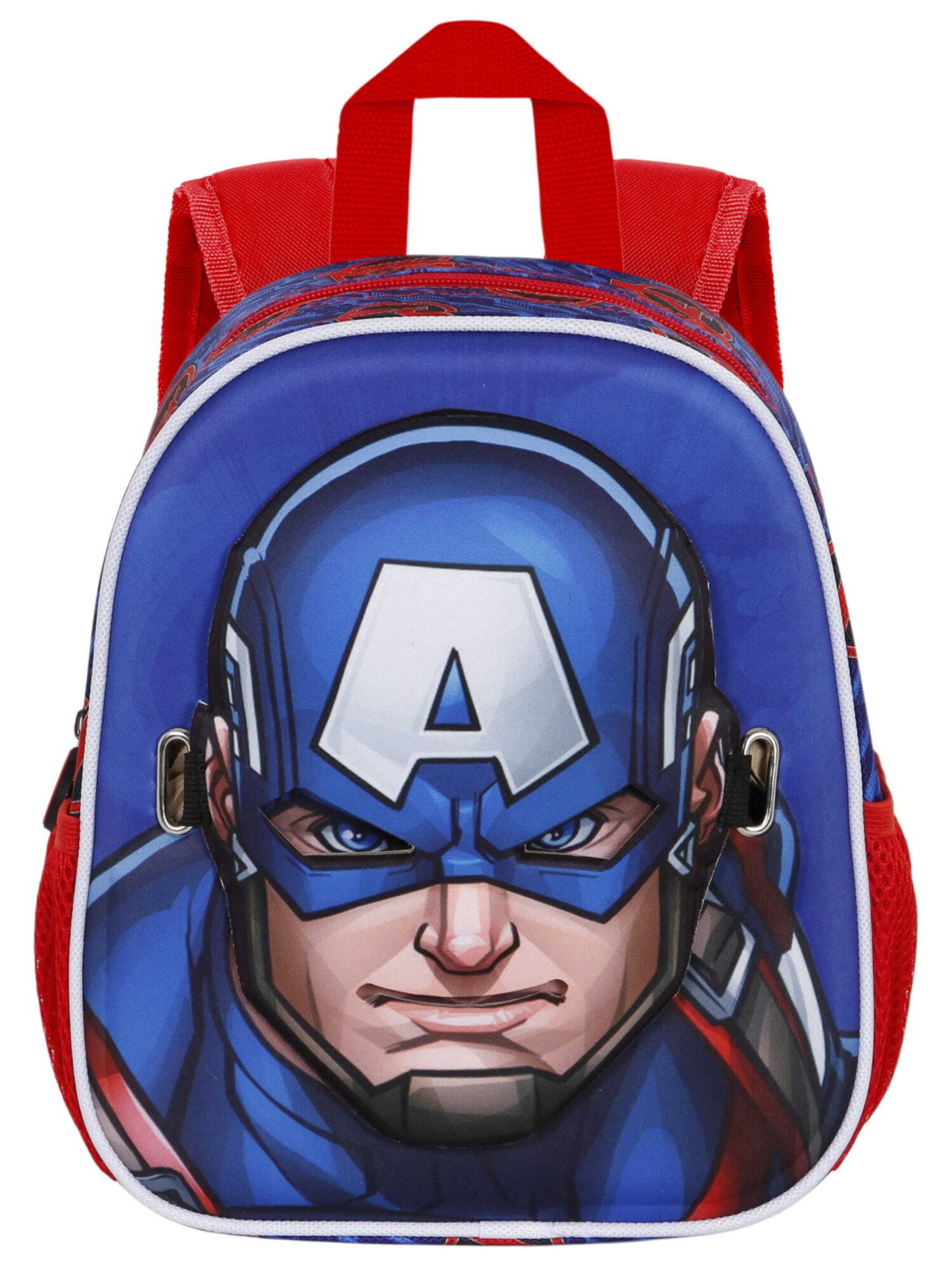 Sac à dos 'Captain America' marvel en bleu : devant
