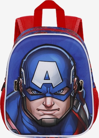 marvel Rucksack 'Captain America' in Blau: Vorderseite