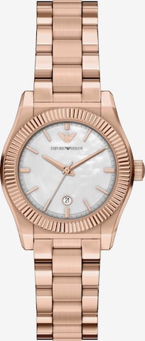 Emporio Armani Analoguhr in Gold: Vorderseite