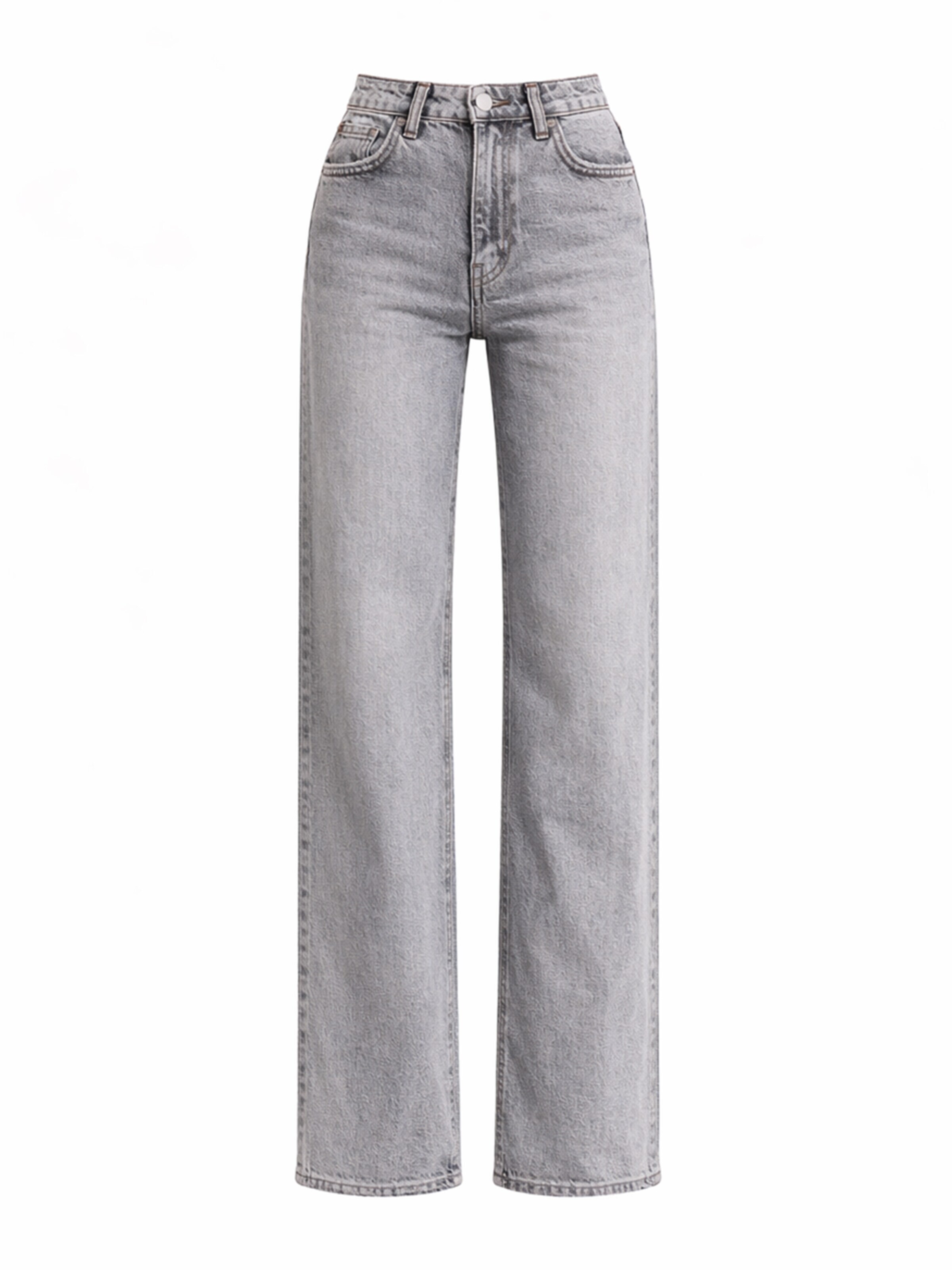 IT'S BASIC Loosefit Jeans 'Loose Mid Rise Jeans' in Grijs: voorkant