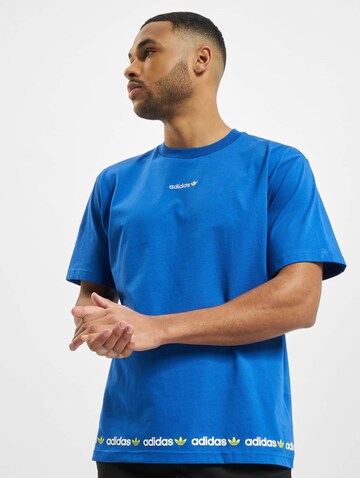 T-Shirt ADIDAS ORIGINALS en bleu : devant