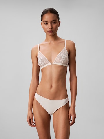 Calvin Klein Triangel BH in Beige: Vorderseite