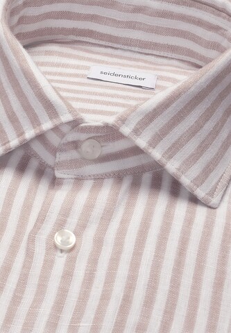 Coupe regular Chemise 'Smart Linen' SEIDENSTICKER en beige