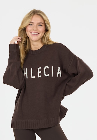 Athlecia Sports sweater 'Lyda' in Brown: front