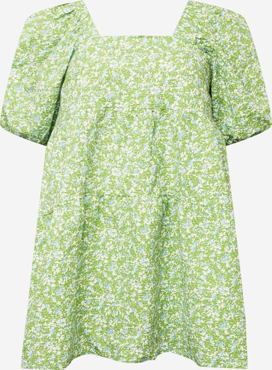 Nasty Gal Plus Robe d’été en bleu clair / vert clair / blanc, Vue avec produit