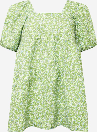 Nasty Gal Plus Robe d’été en bleu clair / vert clair / blanc, Vue avec produit