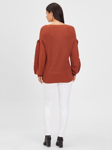 LASCANA Sweater in Red: back