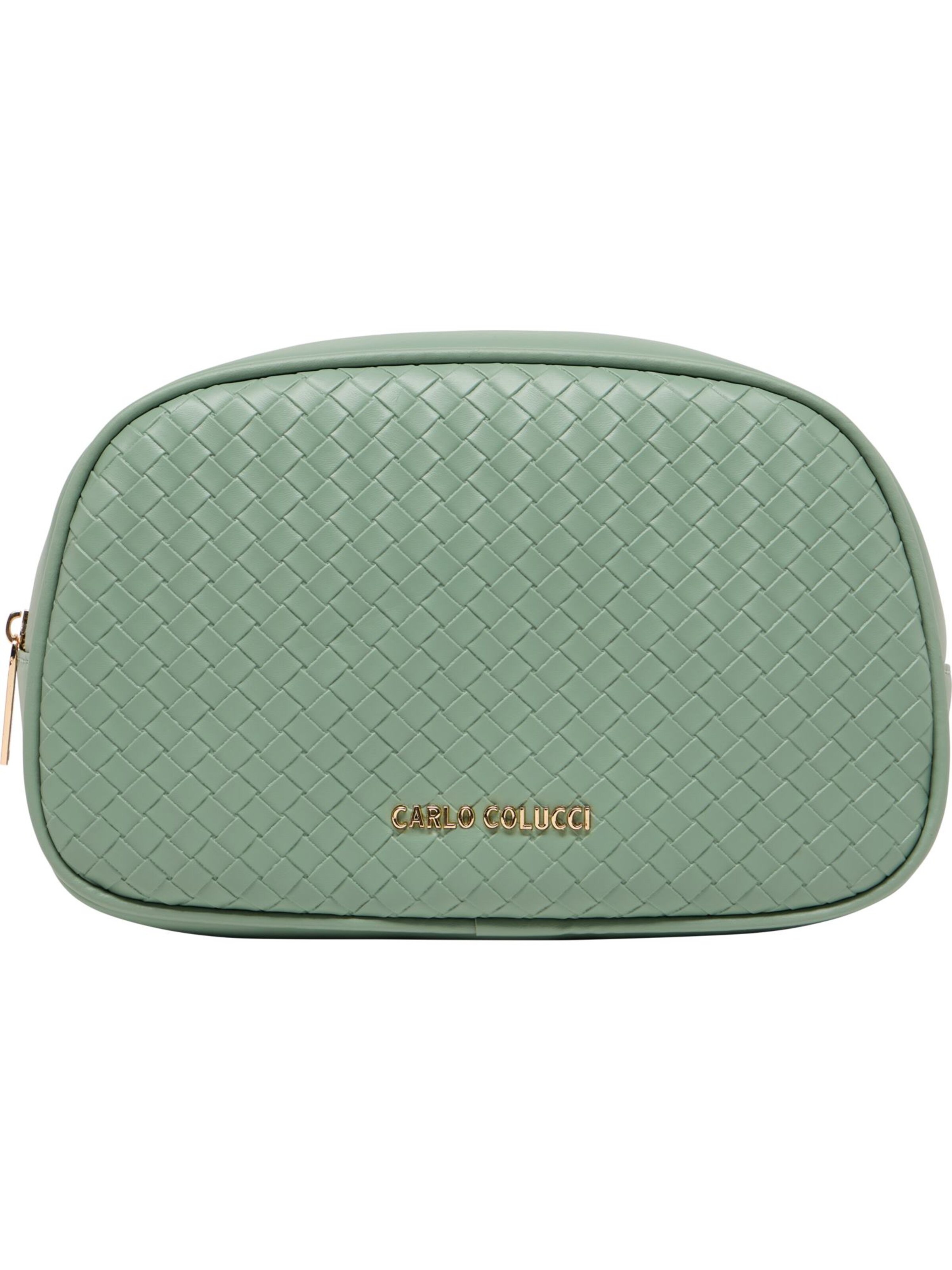 Trousses de toilette Carlo Colucci en vert : devant