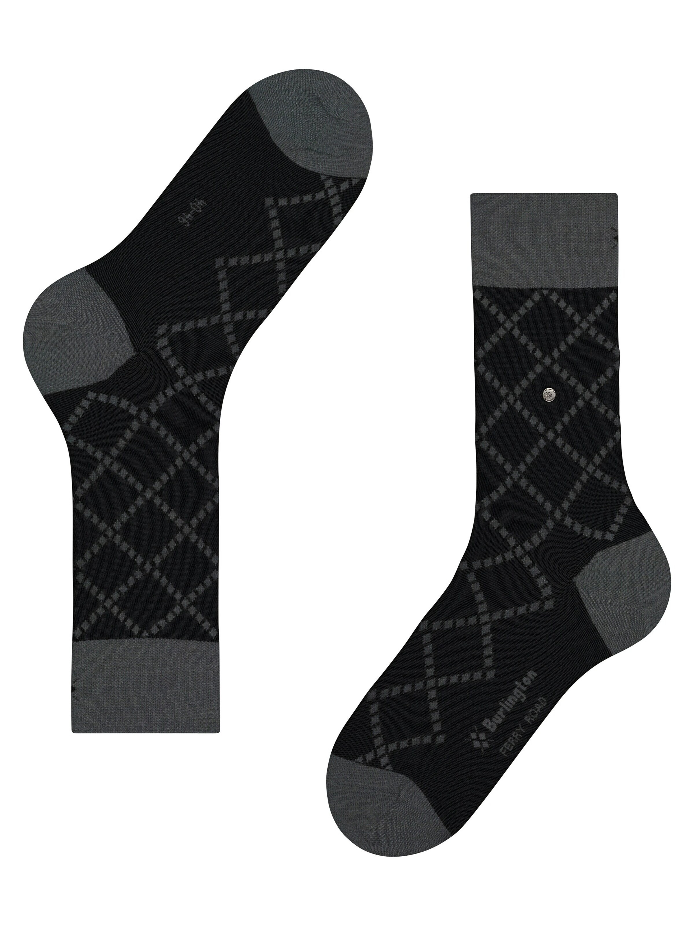 BURLINGTON Socks 'Ferry Road' in Black