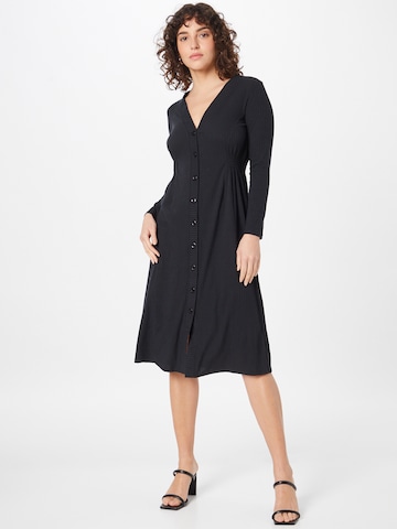 Robe-chemise Wallis Petite en noir : devant