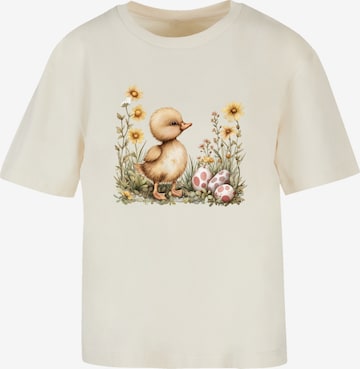 T-shirt 'Niedliche Enten Ostereier' F4NT4STIC en beige : devant