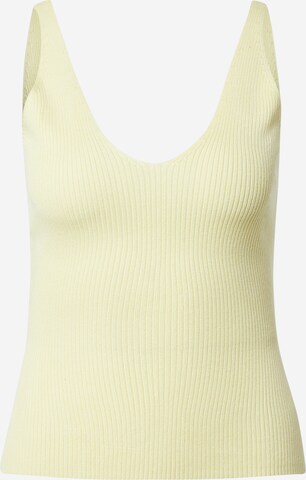 Urban Classics Knitted Top in Yellow: front