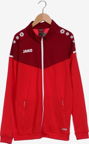 JAKO Sweatshirt & Zip-Up Hoodie in M in Red: front