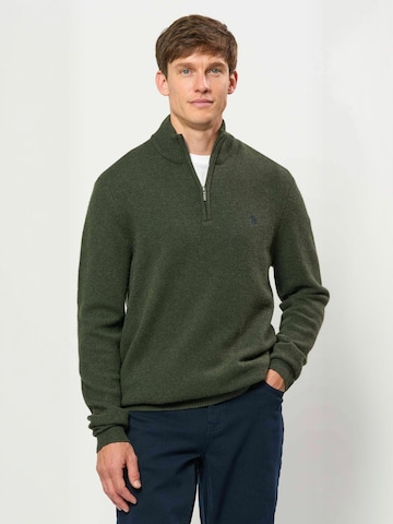 U.S. POLO ASSN. Trui ' UMKevin ' in Groen: voorkant