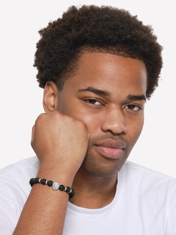 Bracelet 'Enzo' Heideman en noir : devant