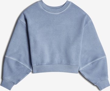 G-STAR Sweatshirt 'Overdyed' in Blauw: voorkant