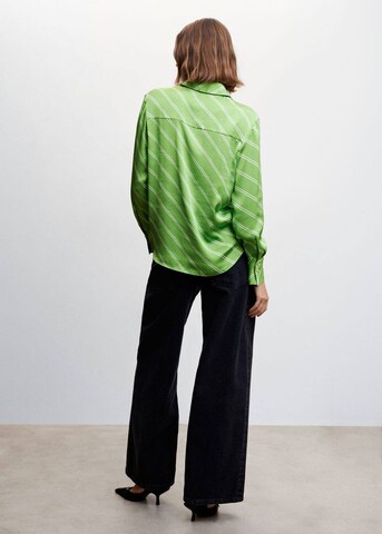 MANGO Blouse 'Ideale' in Green