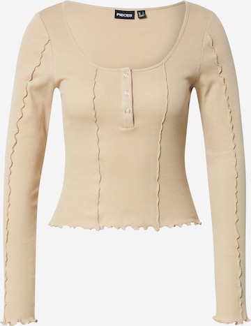 PIECES - Camiseta 'Filicia' en beige: frente