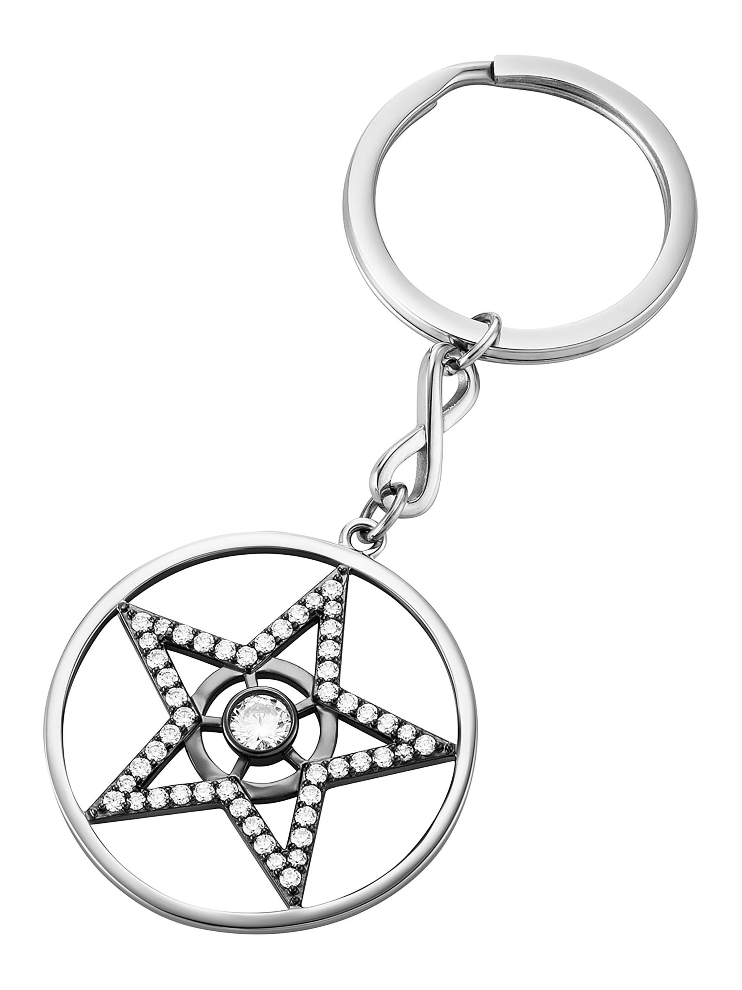 Julie Julsen Key ring in Silver: front