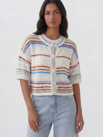 OUI Strickjacke in Weiß: Vorderseite