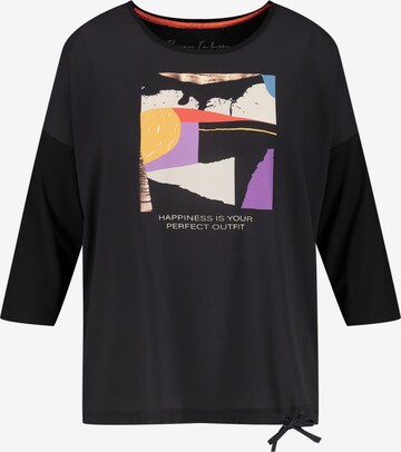 SAMOON T-shirt i svart: framsida