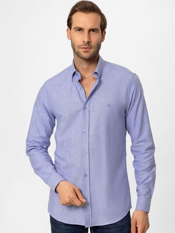 Dandalo Regular fit Button Up Shirt in Blue: front